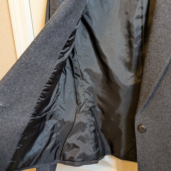 90s Vintage Sasson Designer Gray Wool Blend Jacket Skirt - Suit - Two Pieces - Picture 9 of 16